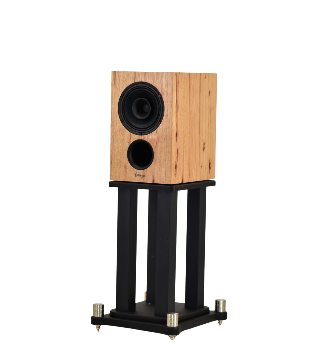 Available Now Baby Alnico Monitor speakers in Character Hickory finish