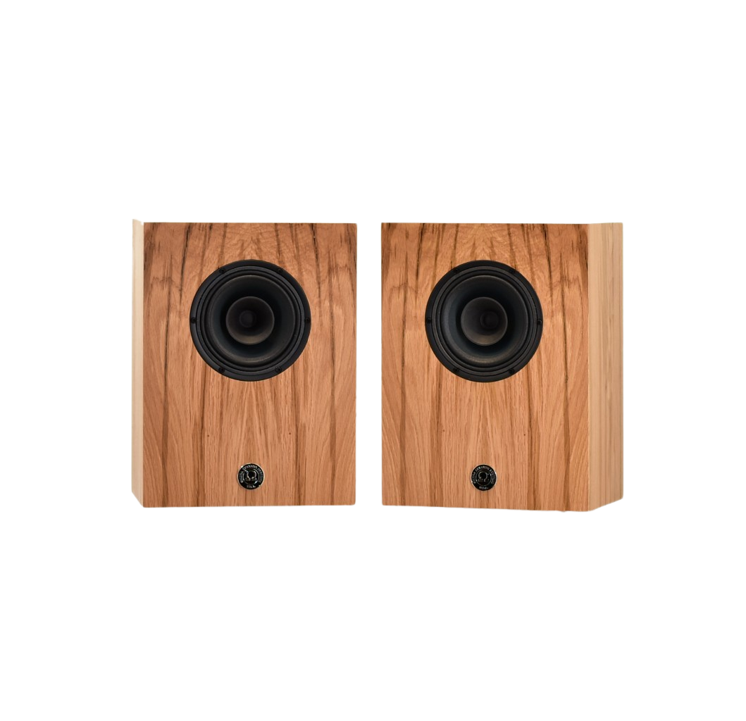 Available Now Compact Alnico Monitor finished in Antique German Barn White Oak Special