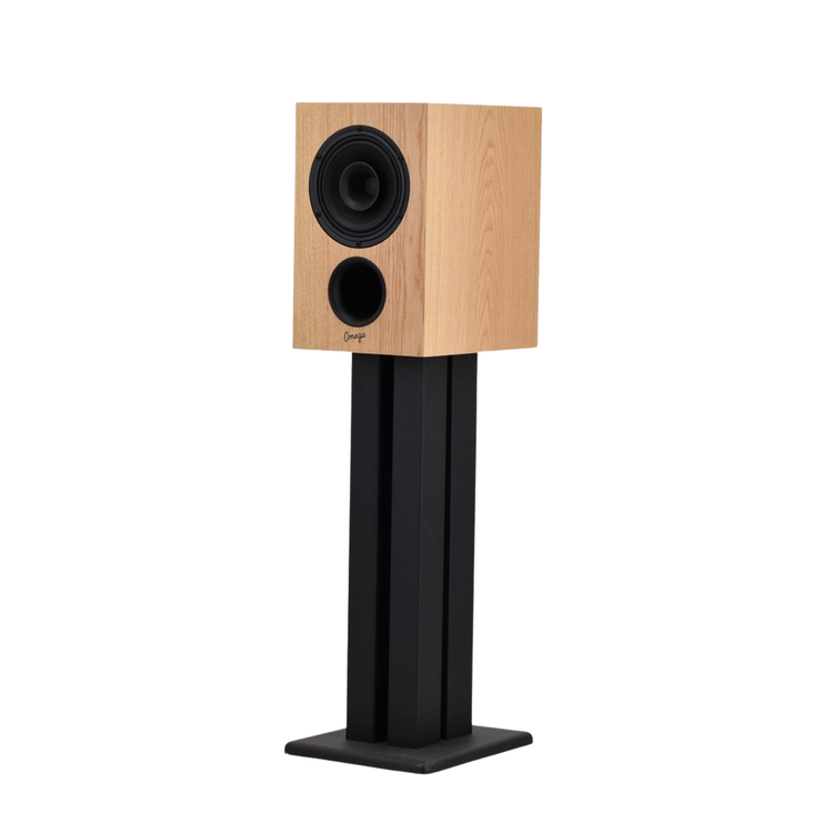 Available Now - Baby Alnico Monitor in White Oak with Vintage Grills
