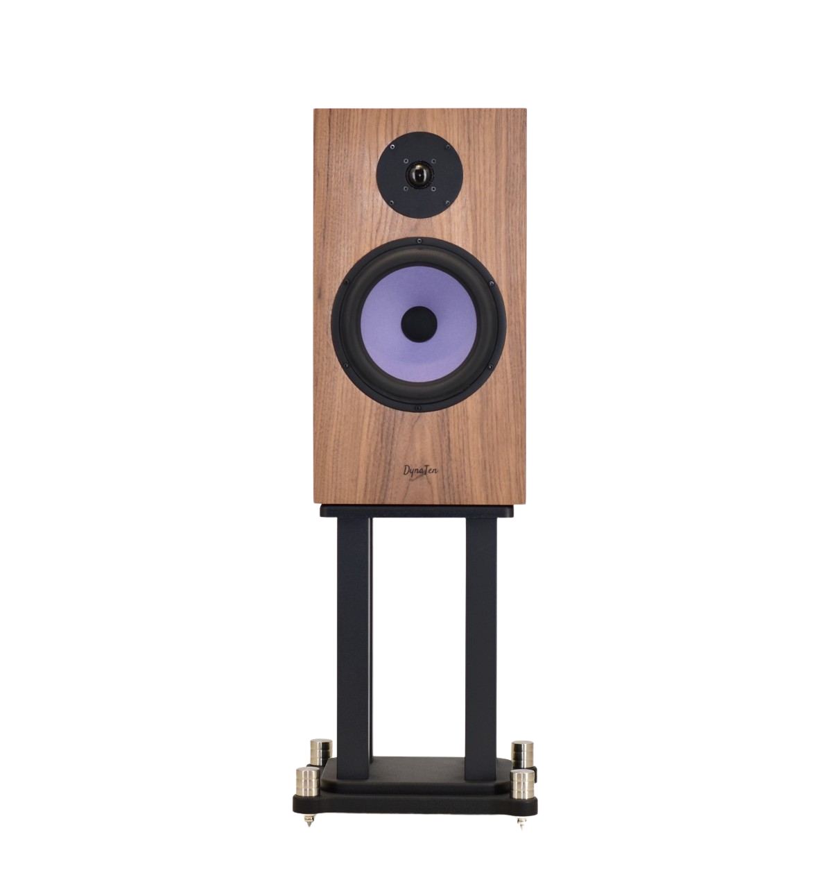Vintage inspired omega Dynaten speaker on stands without grill