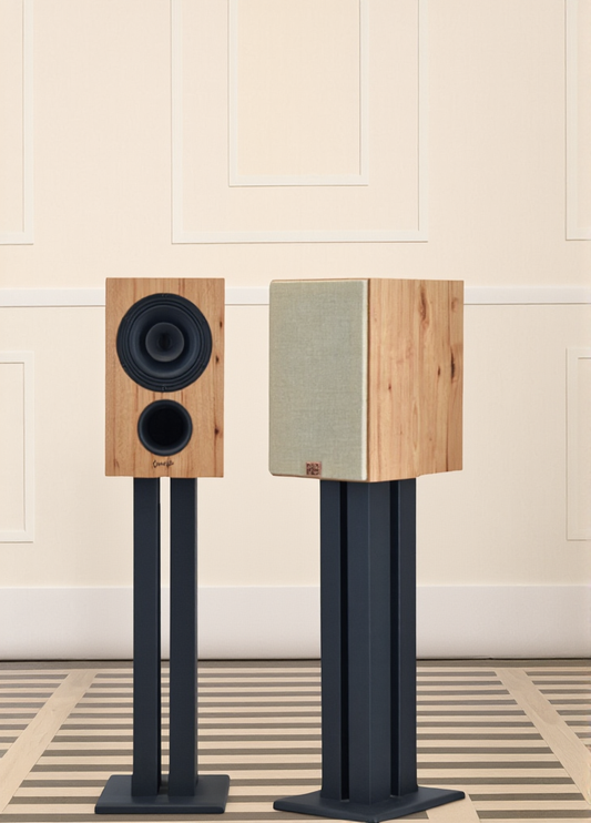 Available Now - Baby Alnico Monitor in Rustic Hickory with Vintage Tan grills