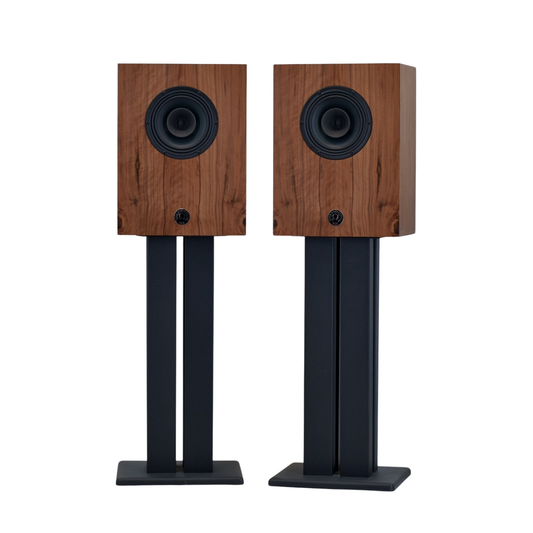 Available Now Compact Alnico Monitors finished in matched French Walnut