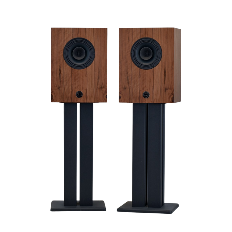 Available Now Compact Alnico Monitors finished in matched French Walnut