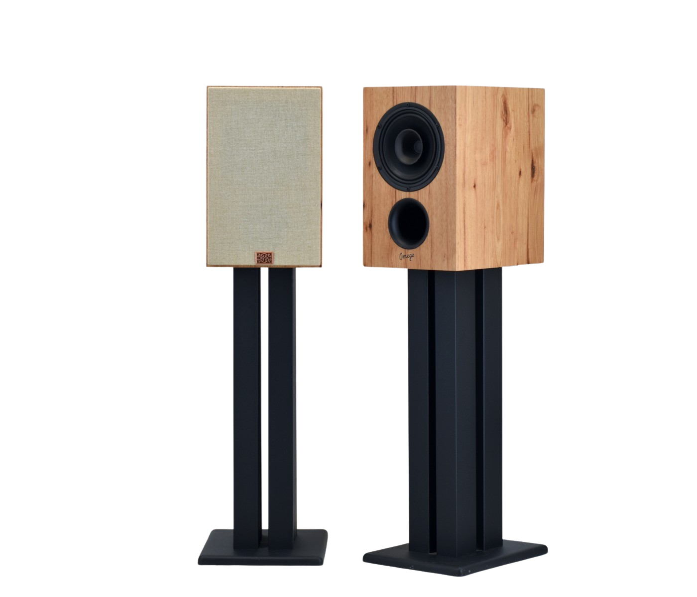 Available Now - Baby Alnico Monitor in Rustic Hickory with Vintage Tan grills