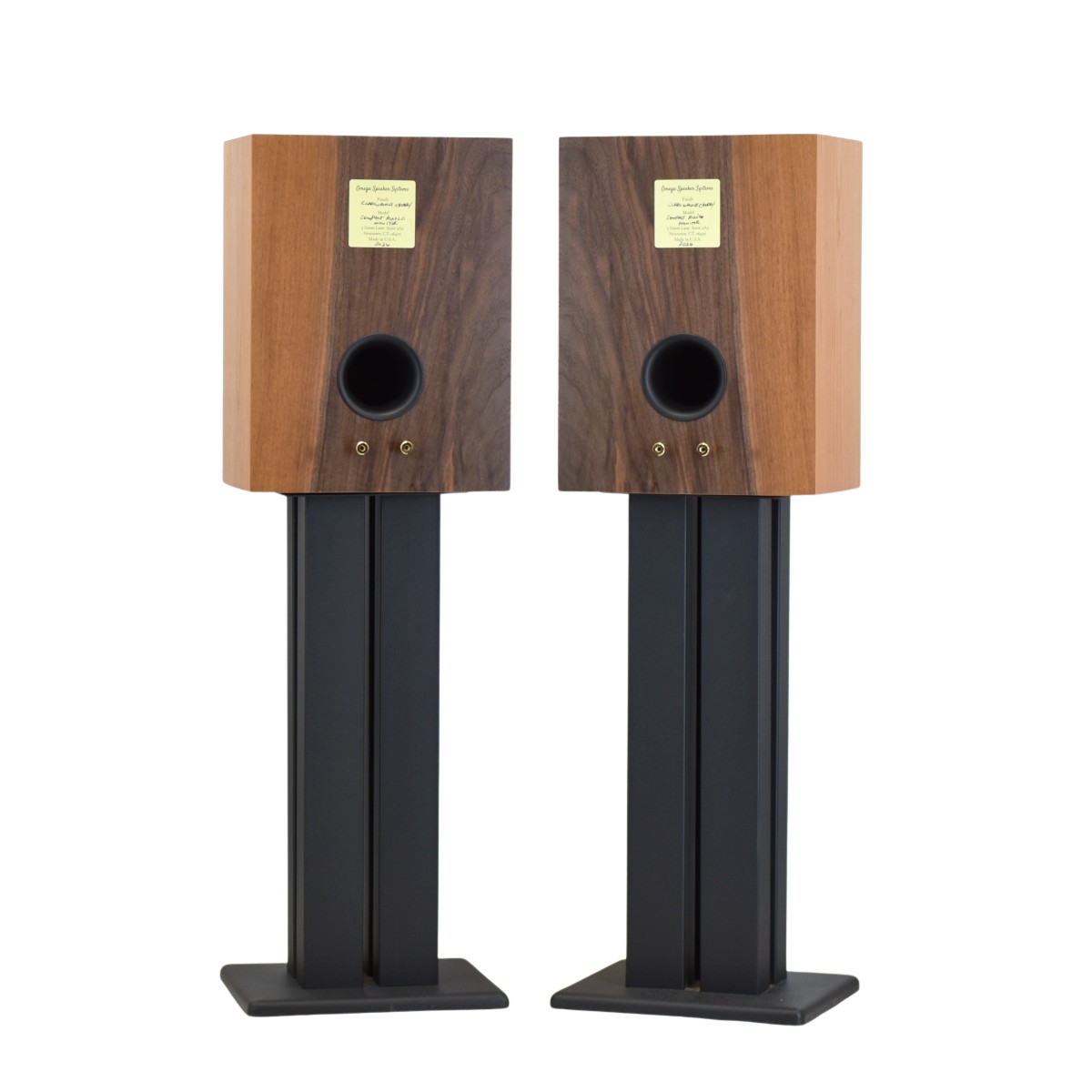 Available Now - New Years Special - Compact Alnico Monitors in Claro Walnut/Cherry 2 Tone