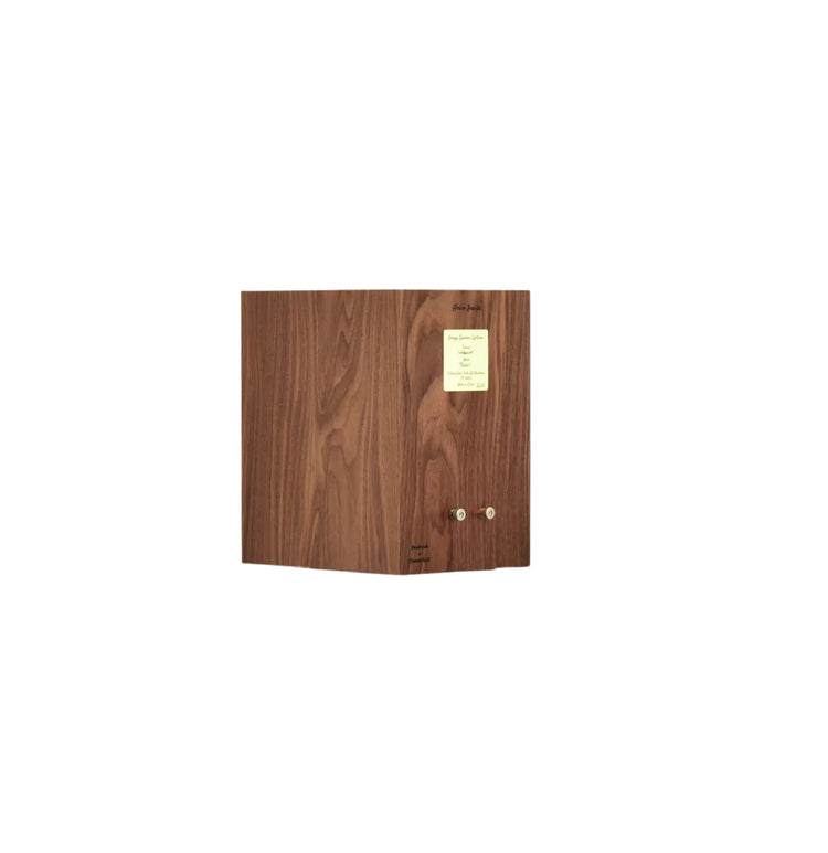 omega speakers baby alnico monitors in walnut finish rear view facing right