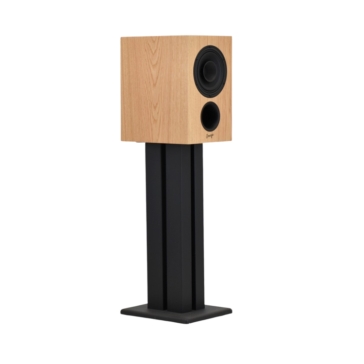 Available Now - Baby Alnico Monitor in White Oak with Vintage Grills