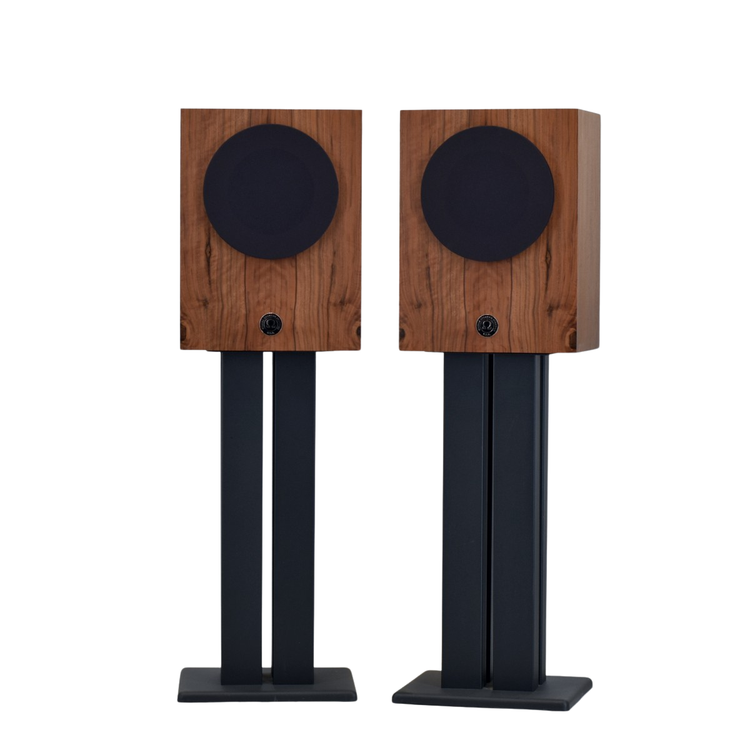 Available Now Compact Alnico Monitors finished in matched French Walnut