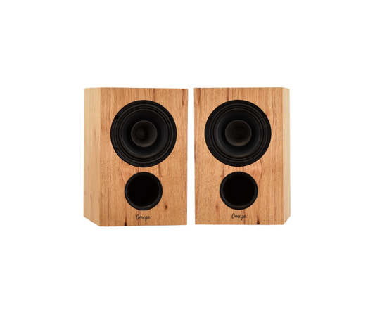 Available Now Baby Alnico Monitor speakers in Character Hickory finish