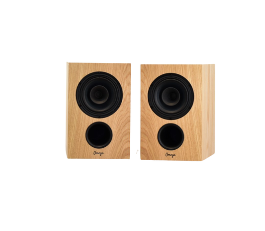 Available Now BAMs (Baby Alnico Monitor) in White Oak with optional Vintage grills