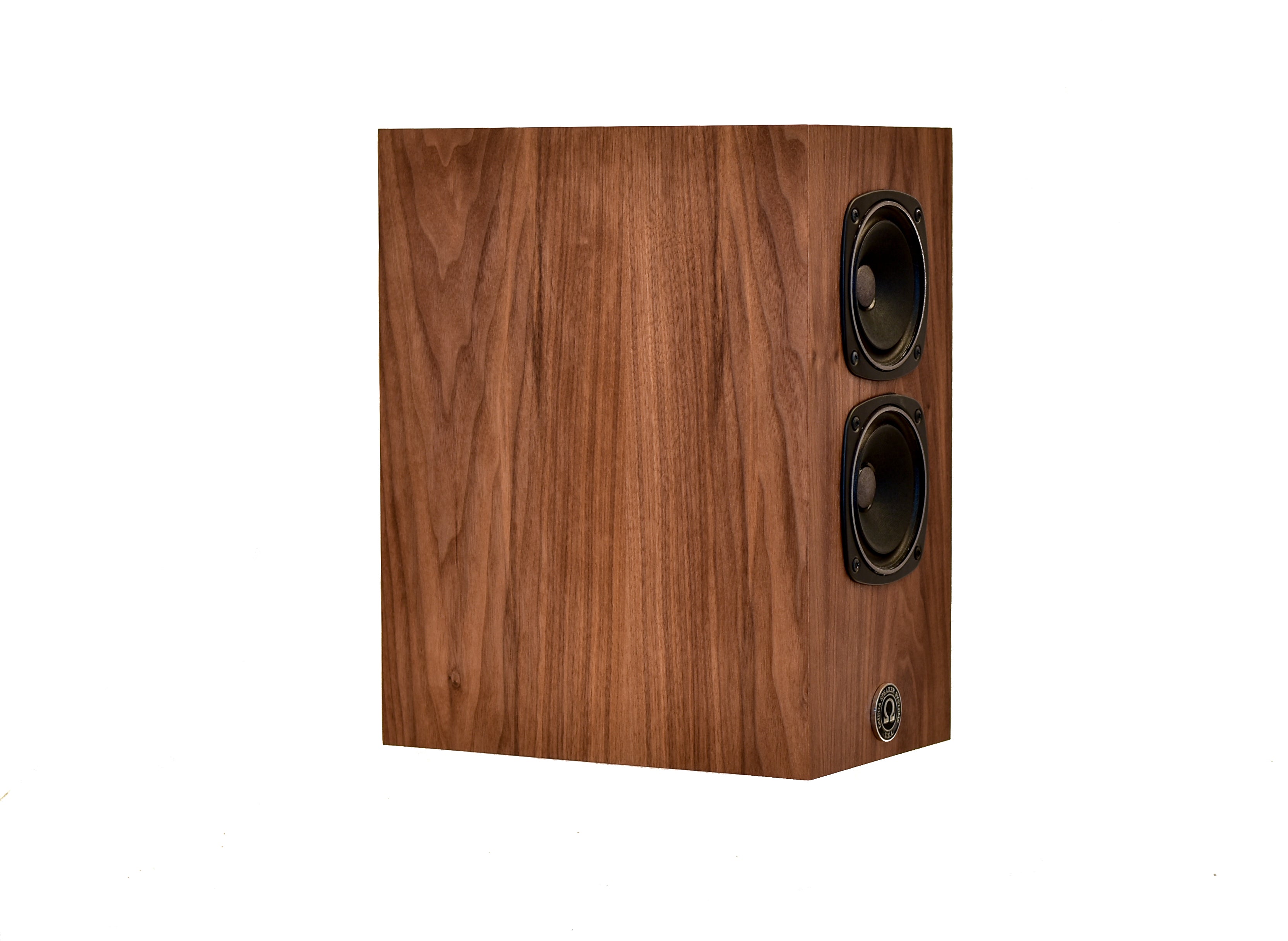 omega speakers super 3 high output speaker no grill facing right in walnut wood